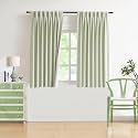 WEST LAKE Pinch Pleated Full Blackout Curtain Panels 63 Inches Long