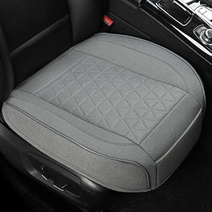 west llama linen front car seat cover protector anti-slip bottom seat cover fits 95 of vehicleswrapping around the bottomtriangular patterngray-2pcs