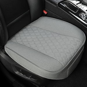 west llama linen front car seat cover protector anti-slip bottom seat cover fits 95 of vehicleswrapping around the bottomdiamond patterngray-1pcs