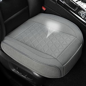 west llama linen front car seat cover protector anti-slip bottom seat cover fits 95 of vehicleswrapping around the bottomtriangular patterngray-1pcs