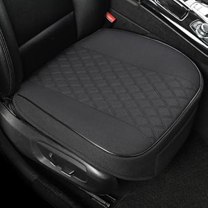 west llama linen front car seat cover protector anti-slip bottom seat cover fits 95 of vehicleswrapping around the bottomdiamond patternblack-2pcs