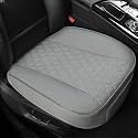 West Llama Linen Front Car Seat Cover Protector Anti-Slip Bottom Seat Cover Fits 95% of Vehicles,Wrapping Around The Bottom,Diamond Pattern(Gray-2Pcs)