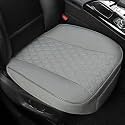 West Llama Linen Front Car Seat Cover Protector Anti-Slip Bottom Seat Cover Fits 95% of Vehicles,Wrapping Around The Bottom,Diamond Pattern(Gray-1Pcs)