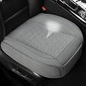 West Llama Linen Front Car Seat Cover Protector Anti-Slip Bottom Seat Cover Fits 95% of Vehicles,Wrapping Around The Bottom,Triangular Pattern(Gray-1Pcs)