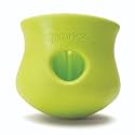 West Paw Zogoflex Toppl Interactive Treat Dispensing Puzzle Dog Toy for Mental Stimulation &amp; Enrichment-Holds Kibble &amp; Treats-Lickable, Freezable &amp; Dishwasher Safe-Made in USA-Small-Granny Smith Green