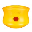 WEST PAW Zogoflex Toppl Interactive Treat Dispensing Puzzle Dog Toy for Mental Stimulation &amp; Enrichment-Holds Kibble &amp; Treats-Lickable, Freezable &amp; Dishwasher Safe-Made in USA-XL-Sunflower Yellow