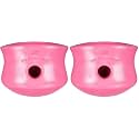 WEST PAW Zogoflex Toppl Interactive Treat Dispensing Puzzle Dog Toy for Mental Stimulation & Enrichment-Holds Kibble & Treats-Lickable, Freezable & Dishwasher Safe-Made in USA-XL-Geranium (Pack of 2)