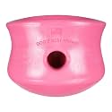 WEST PAW Zogoflex Toppl Interactive Treat Dispensing Puzzle Dog Toy for Mental Stimulation &amp; Enrichment-Holds Kibble &amp; Treats-Lickable, Freezable &amp; Dishwasher Safe-Made in USA-XL-Geranium