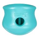 WEST PAW Zogoflex Toppl Interactive Treat Dispensing Puzzle Dog Toy for Mental Stimulation &amp; Enrichment-Holds Kibble &amp; Treats-Lickable, Freezable &amp; Dishwasher Safe-Made in USA-Large-Teal