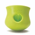 West Paw Zogoflex Toppl Interactive Treat Dispensing Puzzle Dog Toy for Mental Stimulation &amp; Enrichment-Holds Kibble &amp; Treats-Lickable, Freezable &amp; Dishwasher Safe-Made in USA-Large-Granny Smith Green