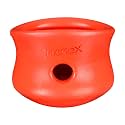 WEST PAW Zogoflex Toppl Interactive Treat Dispensing Puzzle Dog Toy for Mental Stimulation &amp; Enrichment-Holds Kibble &amp; Treats-Lickable, Freezable &amp; Dishwasher Safe-Made in USA-Large-Cardinal Red