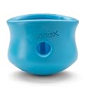 WEST PAW Zogoflex Toppl Interactive Treat Dispensing Puzzle Dog Toy for Mental Stimulation &amp; Enrichment-Holds Kibble &amp; Treats-Lickable, Freezable &amp; Dishwasher Safe-Made in USA-X-Large-Aqua Blue