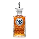 West Virginia (Mountaineer) Heritage Decanter with 3D Stopper | 25 OZ Liquor Pourer | Expertly Crafted Pewter Glass