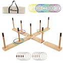 Westant 33" Giant Ring Toss Game for Yard - Wooden Set with 30 Rings & Bag