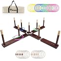 Westant 33" Giant Ring Toss Game for Yard - Wooden Set with 30 Rings & Bag