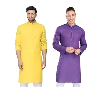 WESTCORE Mens Cotton Kurta Combo - Pack