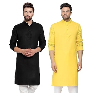 WESTCORE Mens Cotton Kurta Combo - Pack