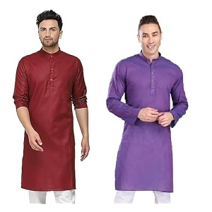 WESTCORE Mens Cotton Kurta Combo - Pack
