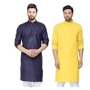 WESTCORE Mens Cotton Kurta Combo - Pack