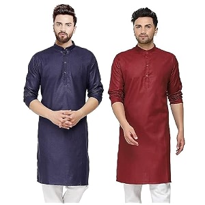WESTCORE Mens Cotton Kurta Combo - Pack