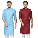 WESTCORE Men39s Cotton Kurta Combo - Pack