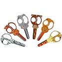 Westcott Wild Ones! 5" Kids Scissors, Blunt, Assorted Animal Designs, 6pk