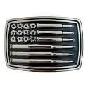 Western Belt Buckles for Men Cowboy Belt Buckle American Bullet Flag Belt Buckles Men Silver