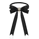 Western Bow Ties for Women Colonel Sanders Tie Rhinestone Shining Bow Tie Formal Cosplay Wedding Festival Photo