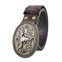 Western Cowboy Belt for Men Women, Waist 25-38"