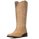Western Cowboy Boots for Women Knee High Cowgirl Boots with Classic Embroidered, Pointed Toe Chunky Heel Fashion Retro Classic Pull On Tall Boot Women Fall Winter