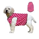 Western Era Funky Soft Cotton Dog T-Shirt | Comfortable & Breathable Dog Clothing | Sleeveless Vest Puppy Outfit (XSmall - 12inches, Polka Pink)