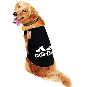western era soft cotton dog t-shirt comfortable dog clothing sleeveless vest puppy outfit apparel black small 14 inches