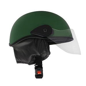 western era stylish half face helmet for kids  baby safety and comfort  3-12 years design 1 green matte