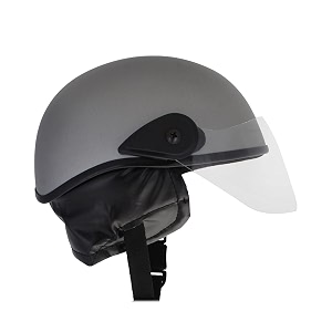 western era stylish half face helmet for kids  baby safety and comfort  3-12 years design 1 silver matte