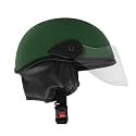 Western Era Stylish Half Face Helmet for Kids || Baby Safety and Comfort || (3-12 Years) (Design 1, Green Matte)