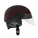 Western Era Stylish Half Face Helmet for Kids || Baby Safety and Comfort || (3-12 Years) (Design 1, Maroon Matte)