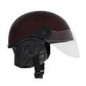 Western Era Stylish Half Face Helmet for Kids || Baby Safety and Comfort || (3-12 Years) (Design 1, Maroon Glossy)