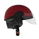 Western Era Stylish Half Face Helmet for Kids || Baby Safety and Comfort || (3-12 Years) (Design 1, Red Matte)