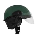 Western Era Stylish Half Face Helmet for Kids || Baby Safety and Comfort || (3-12 Years) (Design 1, Green Glossy)