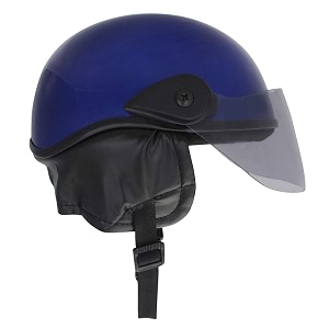 western era unisex half helmet for men amp women  clear visor  comfort amp safety  enhanced design  large blue glossy