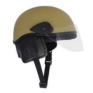 western era unisex half helmet for men amp women  clear visor  comfort amp safety  enhanced design  medium khakhi matte