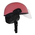 Western Era Unisex Half Helmet for Men & Women | Clear Visor | Comfort & Safety | Enhanced Design | (Small, Pink Glossy)