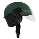 Western Era Unisex Half Helmet for Men &amp; Women | Clear Visor | Comfort &amp; Safety | Enhanced Design | (Large, Green Glossy)