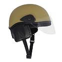 Western Era Unisex Half Helmet for Men &amp; Women | Clear Visor | Comfort &amp; Safety | Enhanced Design | (Small, Khakhi Matte)