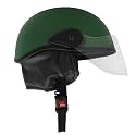 Western Era Unisex Half Helmet for Men &amp; Women | Clear Visor | Comfort &amp; Safety | Enhanced Design | (Large, Green Matte)