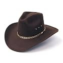 Western Express Felt Finish Cowboy Hat - Pinch Front Style with Gold Band | Cowboy &amp; Cowgirl Hats for Men &amp; Women