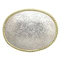Western Floral Dogs Birds Star Replacement Belt Buckle Fits 1-1/2"(38mm) Belt Strap-Multi-Style Options