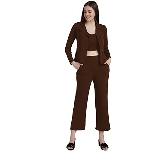 westhood women39s co ord set three piece blazer co-ord set  top and bottom set