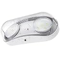 Wet Location Rated Outdoor Emergency Light ,Waterproof Exterior Led Emergency Lights with Battery Backup,Adjustable Heads,Commercial Hardwired Emergency Lighting,UL Listed,120-347V(1 Pack)