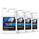 Wet Look Natural Stone Sealer. Durable, Long-Lasting Gloss Protection. Interior and Exterior Pavers, Slate, Sandstone, Travertine, Flagstone, Driveways, Garage Floors, etc. Black Diamond Stoneworks